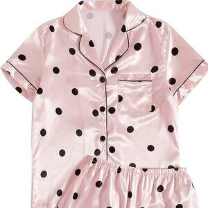 Satin SS Pajama Set NWT